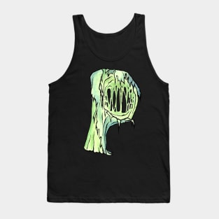 Dramabite Zombie P Letter Initial Typography Text Character Statement Tank Top